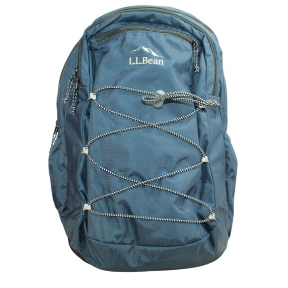 LL Bean Unisex Adult Comfort Carry Laptop Pack 36L Outdoor School Backpack Blue - Picture 1 of 10